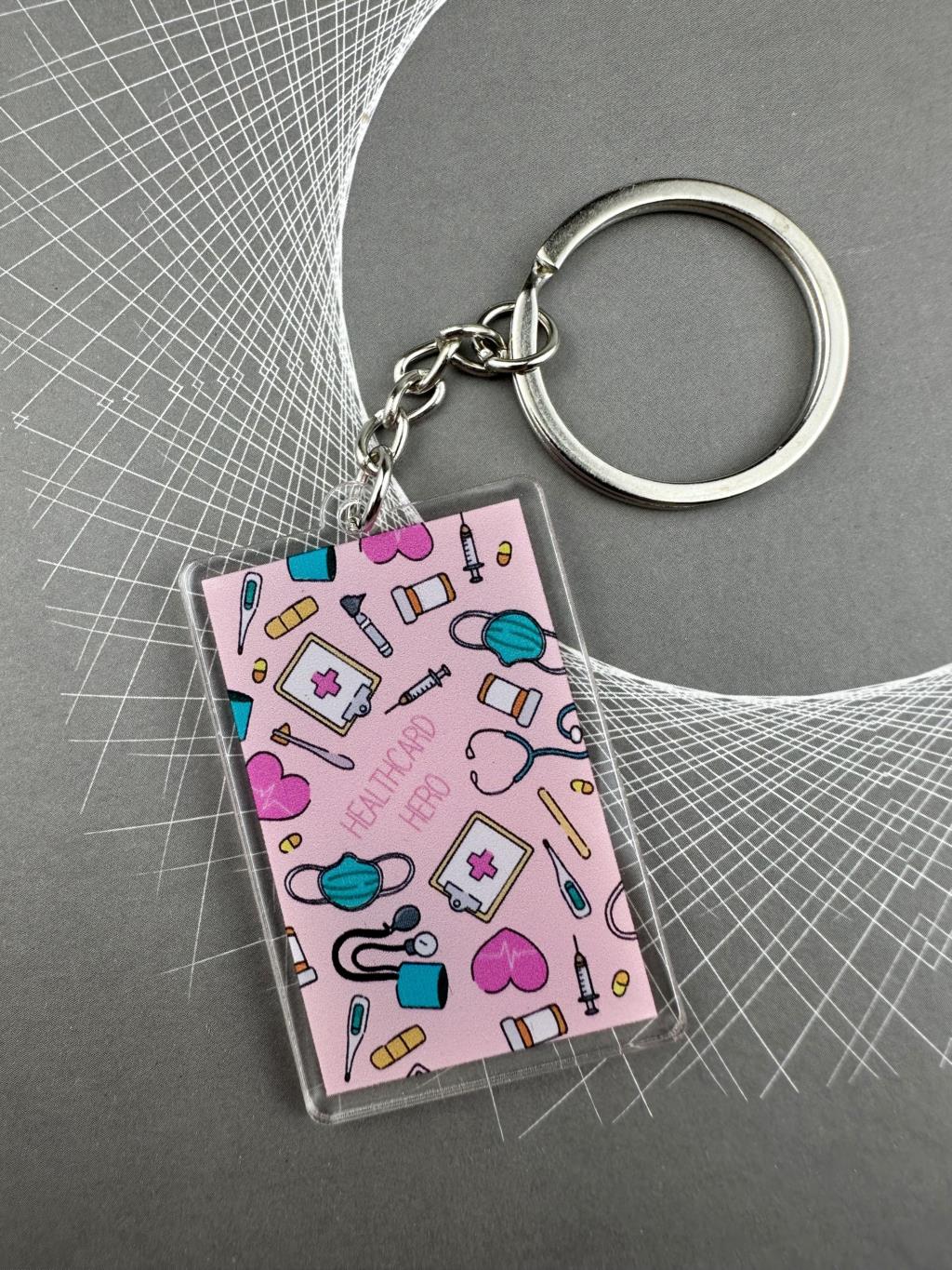 Pink Credit Card Holder, Nurse ID Badge Holder with Lanyard, Doctor, Student, Travel, Business Card Cover