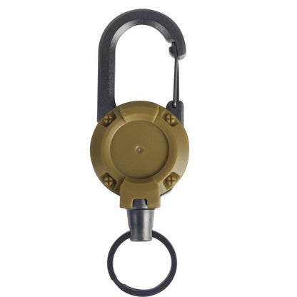 Heavy Duty Retractable Key Chain, with Steel Wire Rope, Carabiner Buckle, and Key Holder, for Outdoor and Multiple Tool