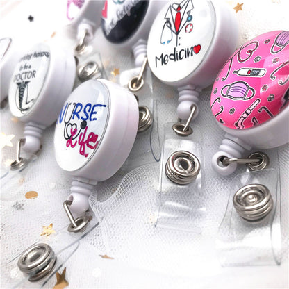 Top Quality, Cute Cartoon Badge Reel, Retractable ID Holder for Nurse, Doctor, Student