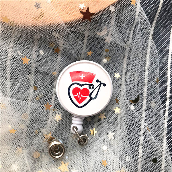 Top Quality, Cute Cartoon Badge Reel, Retractable ID Holder for Nurse, Doctor, Student