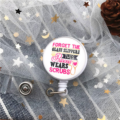 Top Quality, Cute Cartoon Badge Reel, Retractable ID Holder for Nurse, Doctor, Student