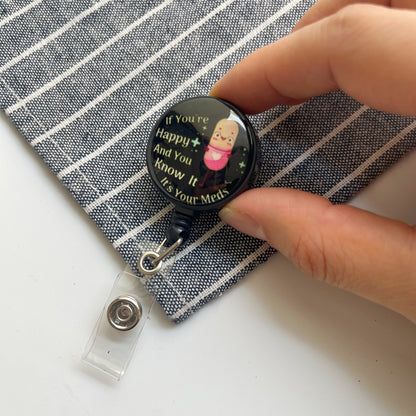 Top Quality, Cute Cartoon Badge Reel, Retractable ID Holder for Nurse, Doctor, Student