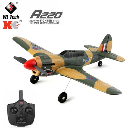 Off-Road RC Airplane Fixed Wing Brushless 4CH Remote Control Aircraft Model for Kids and Hobbyists