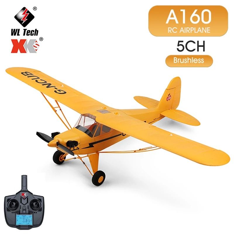 Off-Road RC Airplane Fixed Wing Brushless 4CH Remote Control Aircraft Model for Kids and Hobbyists