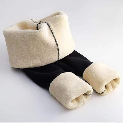 Womens Fleece Lined Thermal Leggings with High Waist Fit