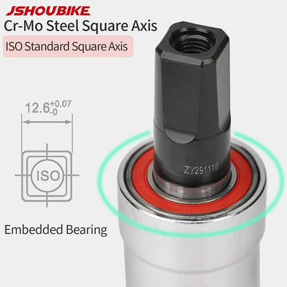 Square Taper Bottom Bracket BSA 68mm Sealed Bearing for MTB and Road Bikes
