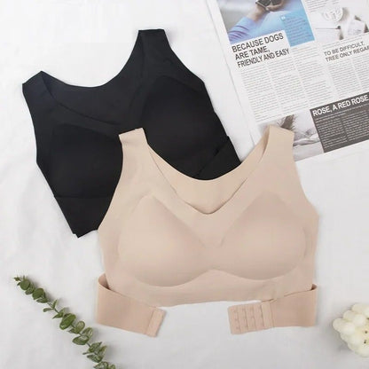 Wireless Posture Support Bra with Cross Back Design for All Day Comfort