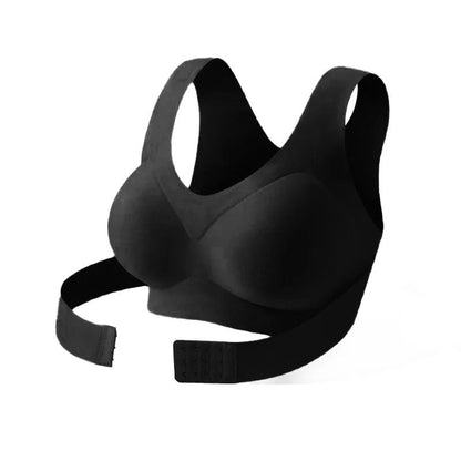 Wireless Posture Support Bra with Cross Back Design for All Day Comfort