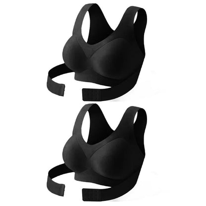Wireless Posture Support Bra with Cross Back Design for All Day Comfort