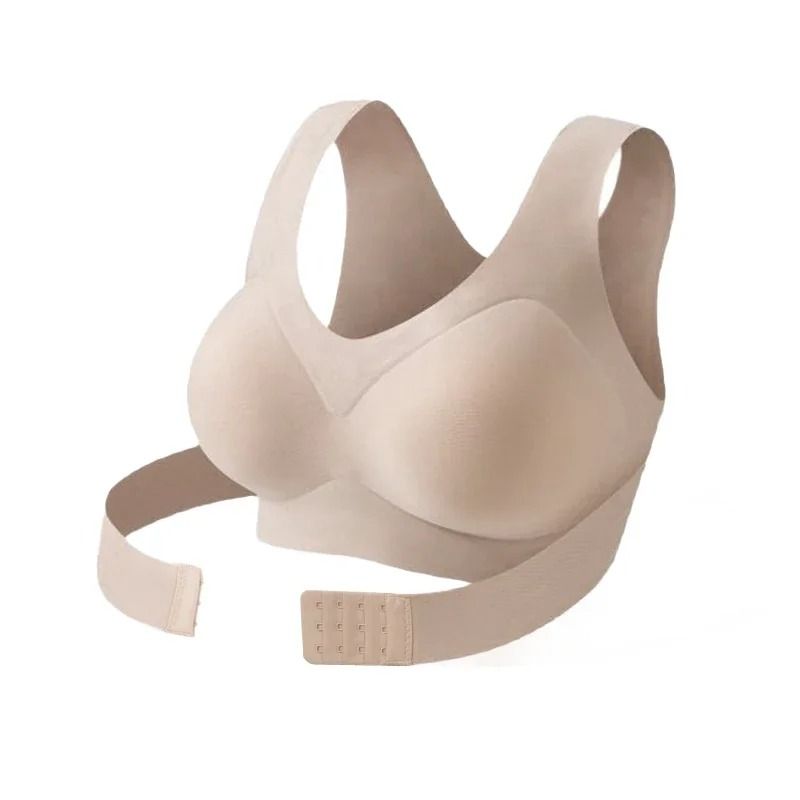Wireless Posture Support Bra with Cross Back Design for All Day Comfort