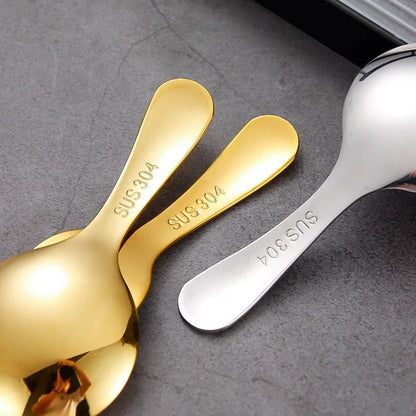 Outdoor Tourism 304 Stainless Steel Portable Tableware Children Tableware Spoon and Fork Combination