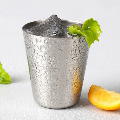 Stainless Steel Mini Cups Set Portable Travel Drinkware with Case