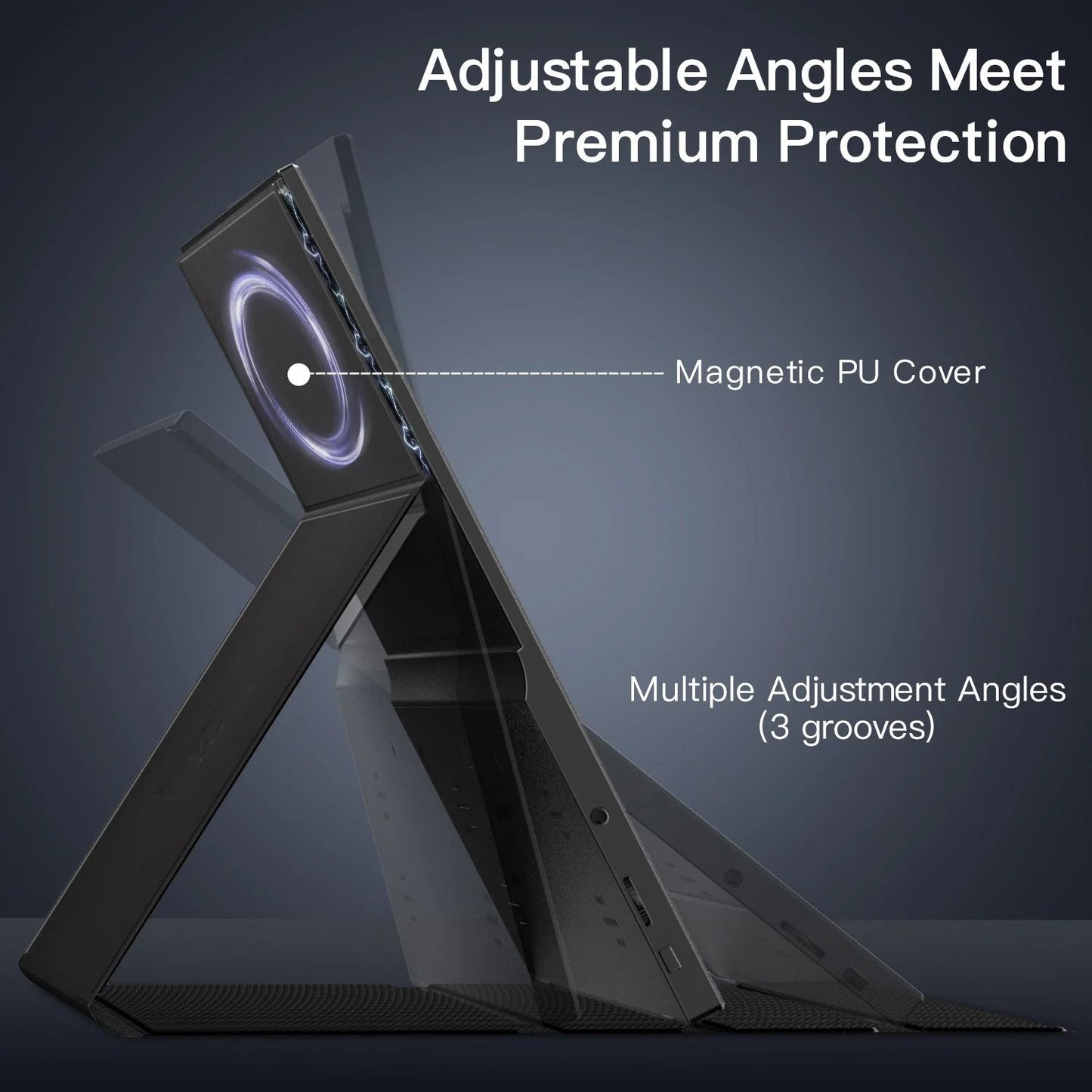15.6 Inch Portable 1080P HDR Monitor with USB-C and HDMI Connectivity