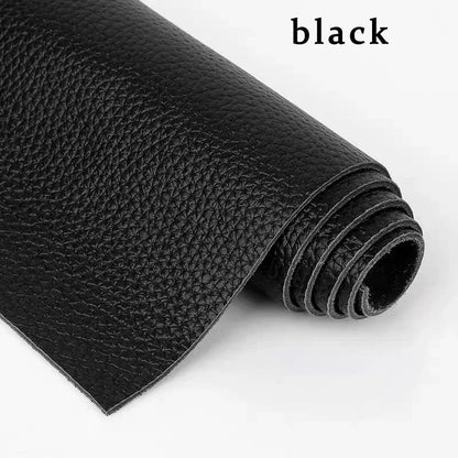 Genuine Top-Grain Cowhide Leather Fabric – Premium Brown Upholstery Material for Sofas, Headboards, and Crafts