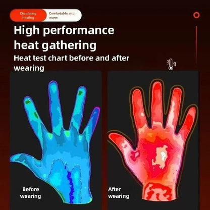 Heated Tactical Motorcycle Gloves – USB or Battery Powered Winter Riding Gloves for Men