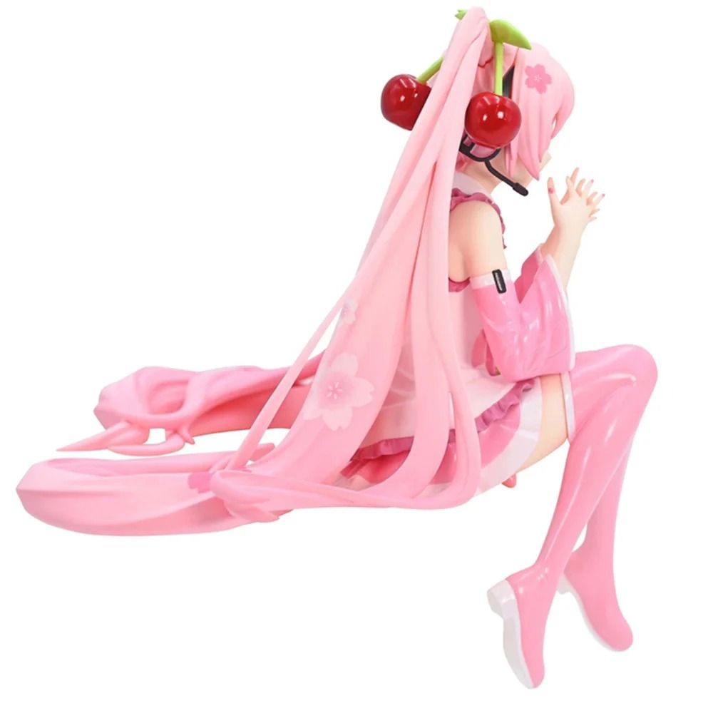 Hatsune Miku Pink Dress PVC Figure Cherry Blossom Collectible