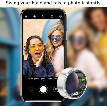 Smart Ring with Sleep Tracking and Motion Monitoring for iPhone and Android
