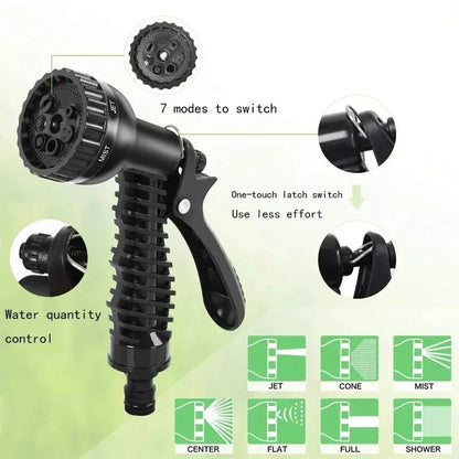 Premium Expandable High Pressure Car Wash Hose with Multi-Function Nozzle