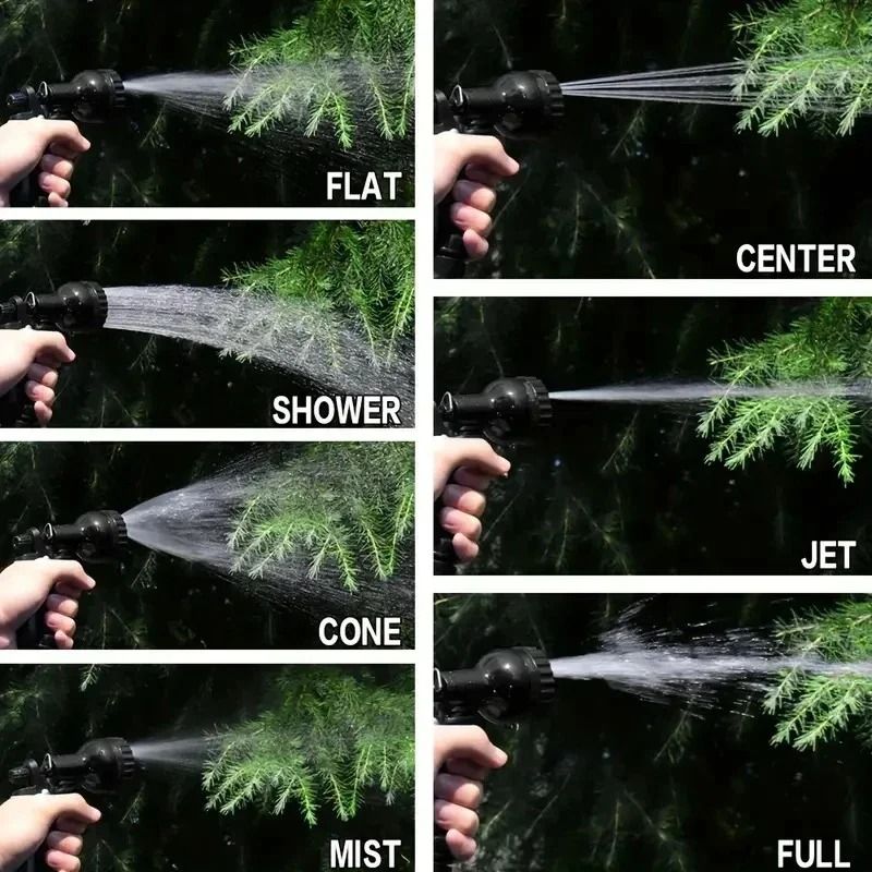 Premium Expandable High Pressure Car Wash Hose with Multi-Function Nozzle