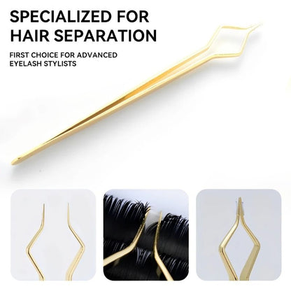 Precision Anti Static Stainless Steel Tweezers for Eyelash and Nail Art