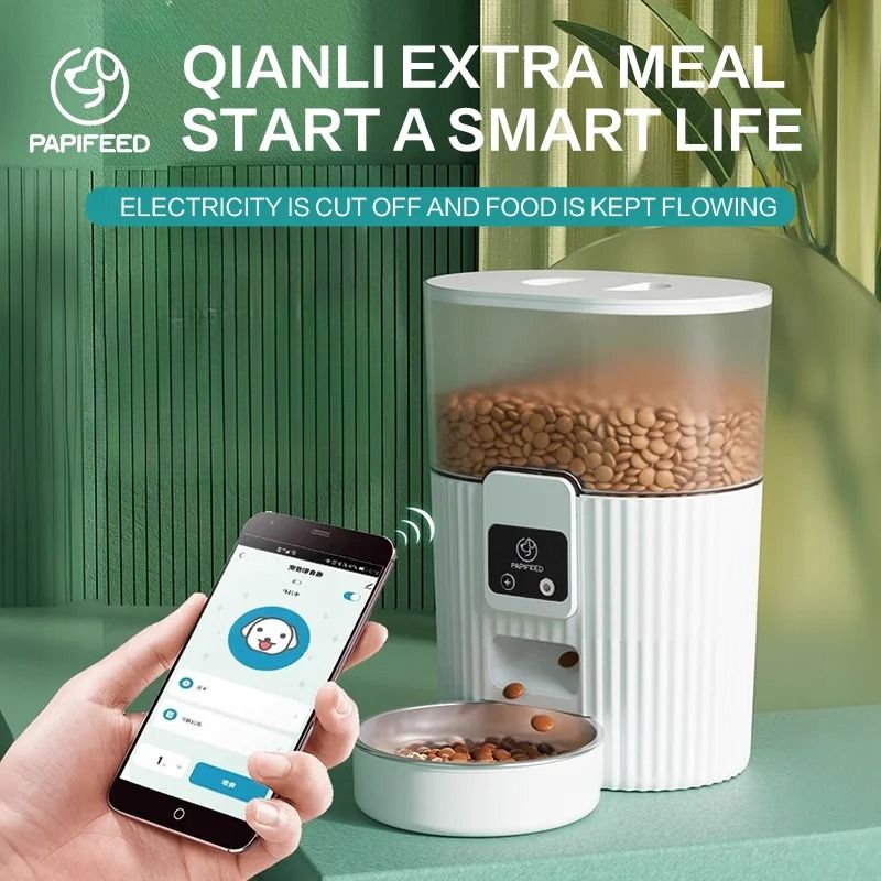 Automatic Pet Feeder WiFi Remote Smart Food Dispenser for Cats and Dogs