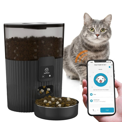 Automatic Pet Feeder WiFi Remote Smart Food Dispenser for Cats and Dogs