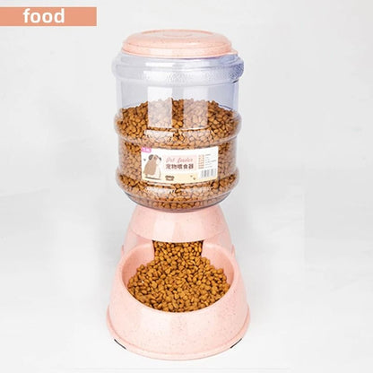 Large Capacity Pet Feeder and Water Dispenser Bowl Set for Cats and Small Dogs