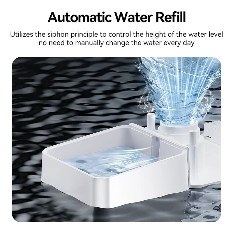 Automatic Pet Feeder and Water Fountain 8.5L Button Version for Cats and Dogs