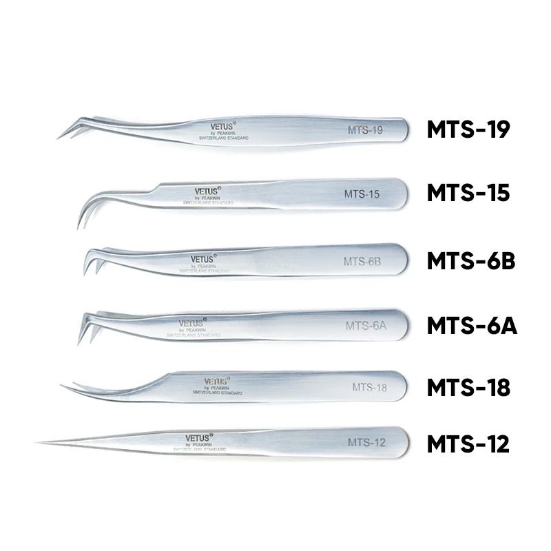 Precision Stainless Steel Tweezers for Eyelash Extensions