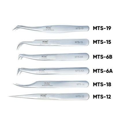Precision Stainless Steel Tweezers for Eyelash Extensions