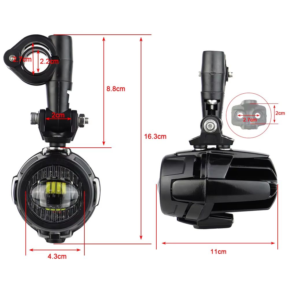 ProBeam 40W LED Auxiliary Fog & Spot Light – Universal Motorcycle Driving Lamp for BMW R1200GS, F800GS, K1600 & More