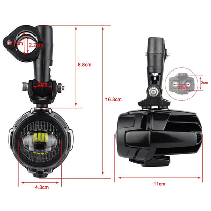 ProBeam 40W LED Auxiliary Fog & Spot Light – Universal Motorcycle Driving Lamp for BMW R1200GS, F800GS, K1600 & More