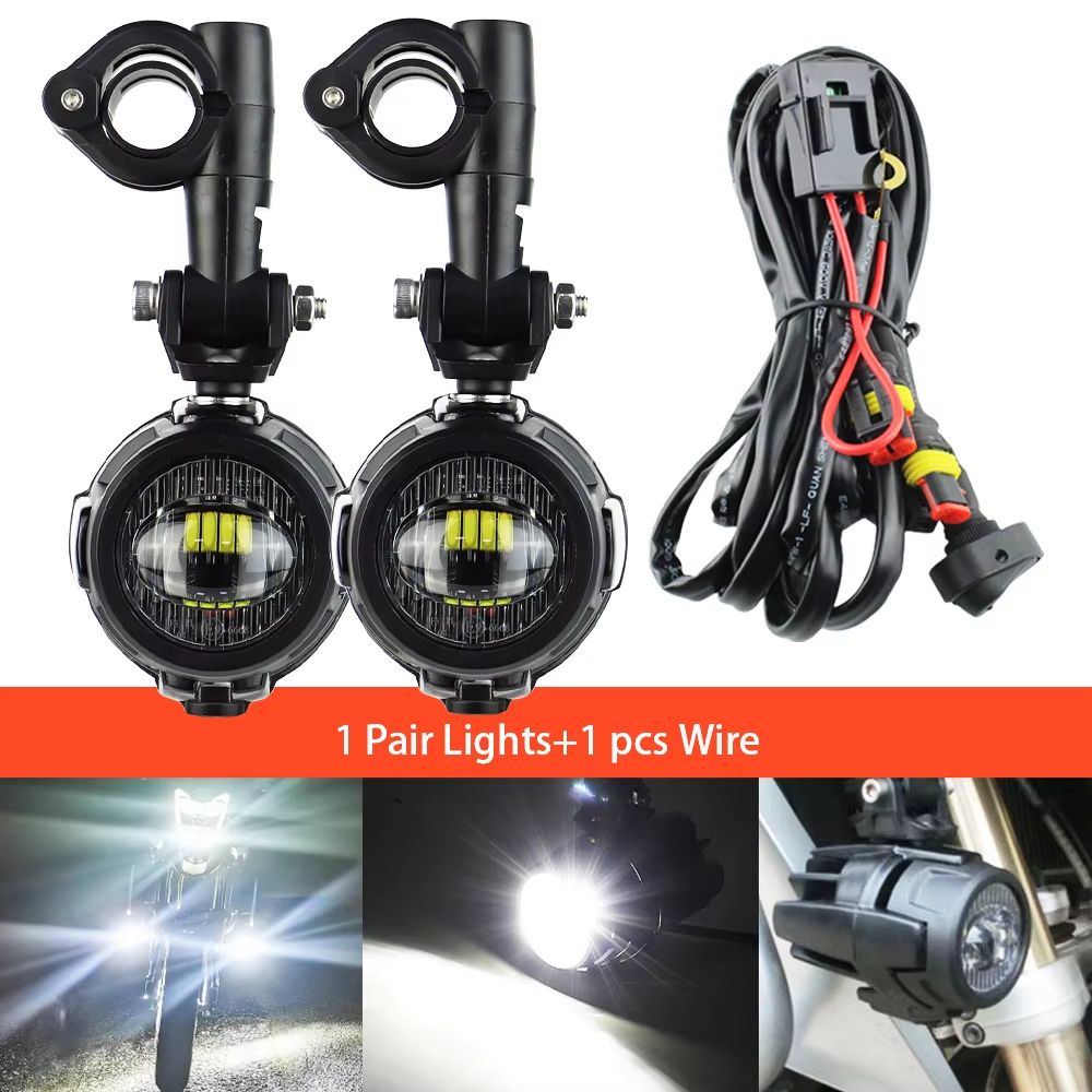 ProBeam 40W LED Auxiliary Fog & Spot Light – Universal Motorcycle Driving Lamp for BMW R1200GS, F800GS, K1600 & More