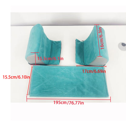 Adjustable Wheelchair Back Support Cushion with Side Positioning Pillow