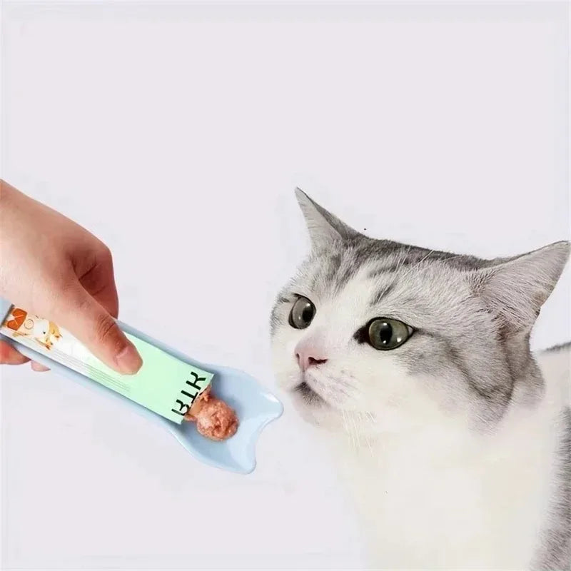 Supplies Cat Strip Squeeze Spoon, Wet Cat Treats Pet Cats, Liquid Snack Feeding Tool Pet Feeder, Strip Feeder