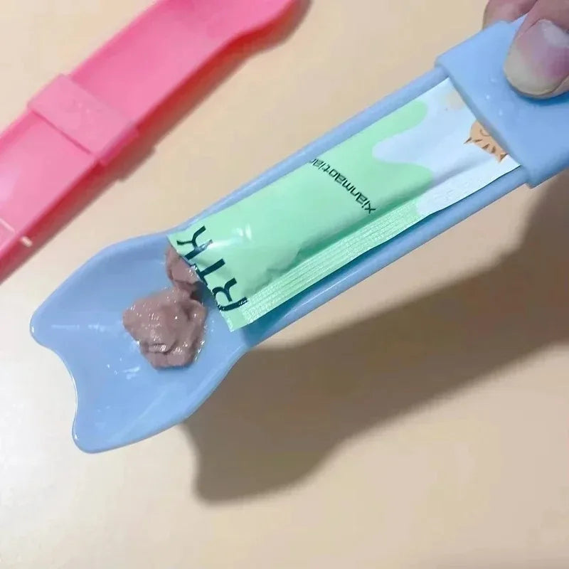 Supplies Cat Strip Squeeze Spoon, Wet Cat Treats Pet Cats, Liquid Snack Feeding Tool Pet Feeder, Strip Feeder