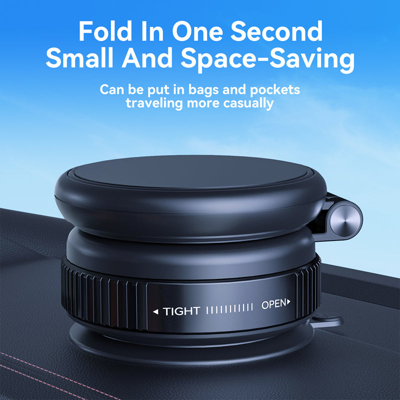 Foldable Phone Holder, Rotation Vehicle Mount, Vacuum Suction Bracket for Secure and Safe Driving