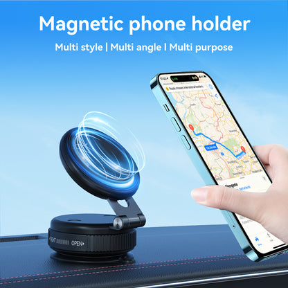 Foldable Phone Holder, Rotation Vehicle Mount, Vacuum Suction Bracket for Secure and Safe Driving