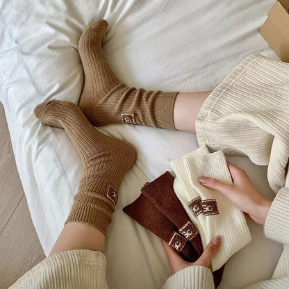 Cozy Winter Knit Socks for Women