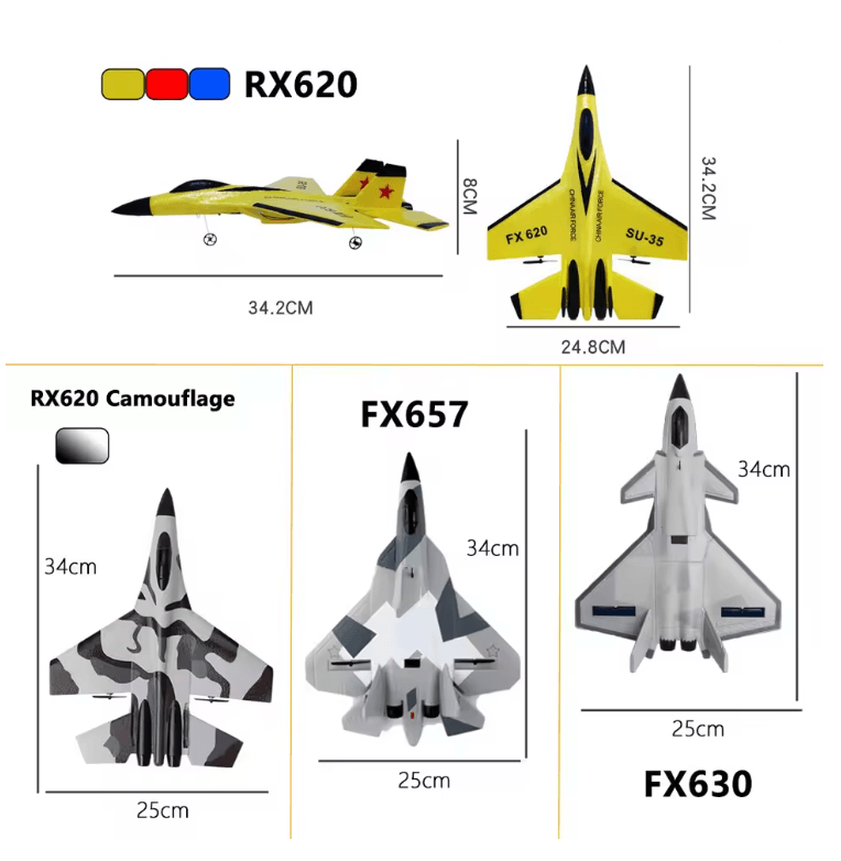 SkyFalcon SU-35 RC Foam Fighter Jet Plane