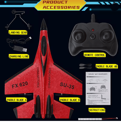 SkyFalcon SU-35 RC Foam Fighter Jet Plane