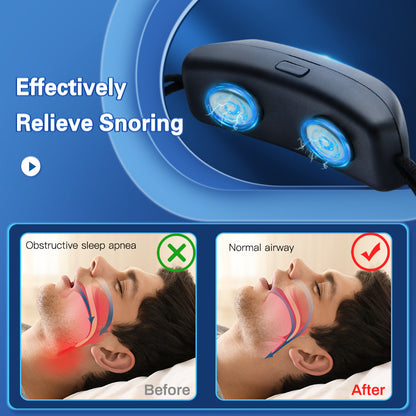 Sleep Well Stop Snore Device, EMS Pulse Comfortable Aid, Smart USB Anti Snoring Sleep Apnea Health Care