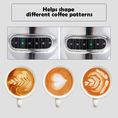 12oz and 20oz Milk Frothing Pitcher with Temperature Display Stainless Steel Milk Frother Jug for Latte Art