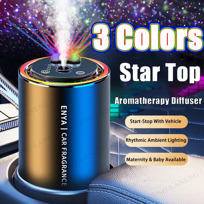 Intelligent Car Aromatherapy, Automatic Spray Perfume Diffuser, Car Air Freshener, Color Starry Sky Design