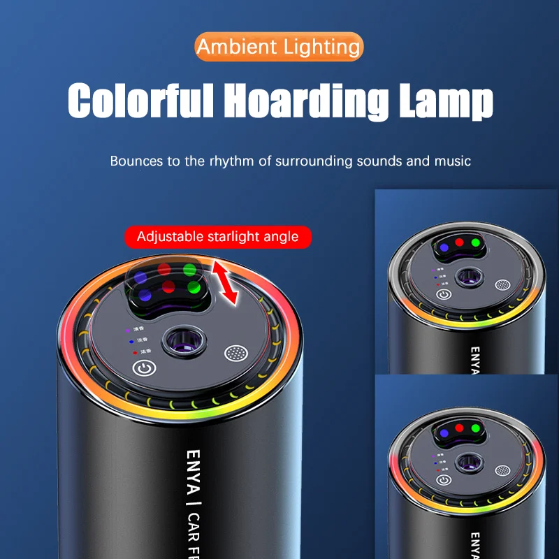 Intelligent Car Aromatherapy, Automatic Spray Perfume Diffuser, Car Air Freshener, Color Starry Sky Design