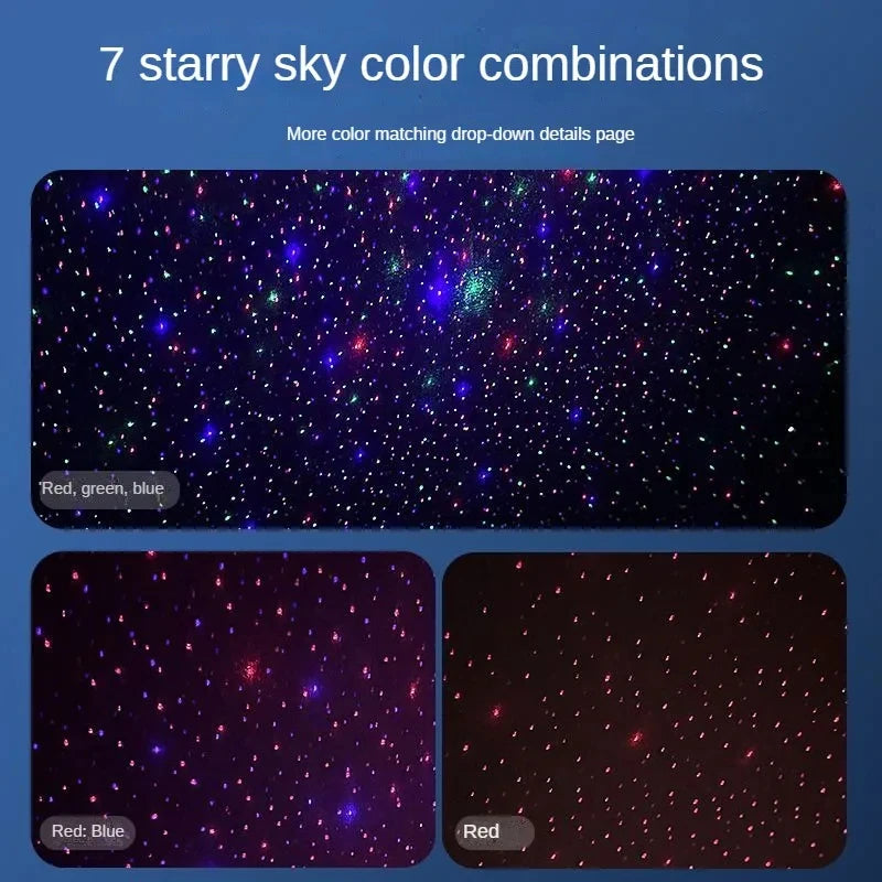 Intelligent Car Aromatherapy, Automatic Spray Perfume Diffuser, Car Air Freshener, Color Starry Sky Design
