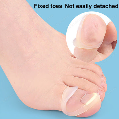 Invisible Ingrown Toe Nail Straightening, Silicone Toenail Correction Tool, Durable Reusable Protector for Foot Care