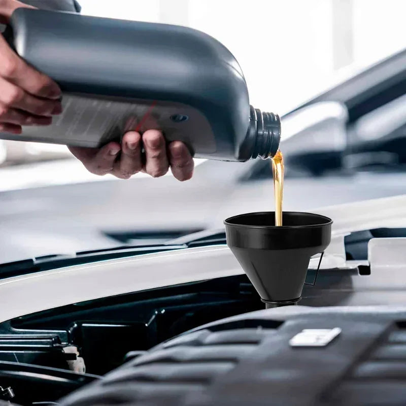 Gasoline Oil Engine Refueling Funnel with Filter, Truck Car Motorcycle Filling Strainer Extension Hose Funnel Tool