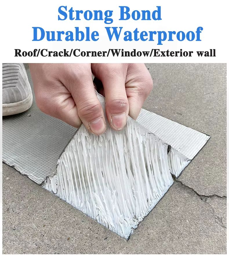 Premium Waterproof Butyl Tape Aluminum Foil Leak Seal for Roof Wall Repair