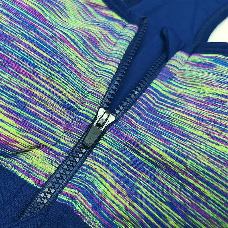 Women Sports Bra Front Zipper Breathable High Impact Yoga Running Vest